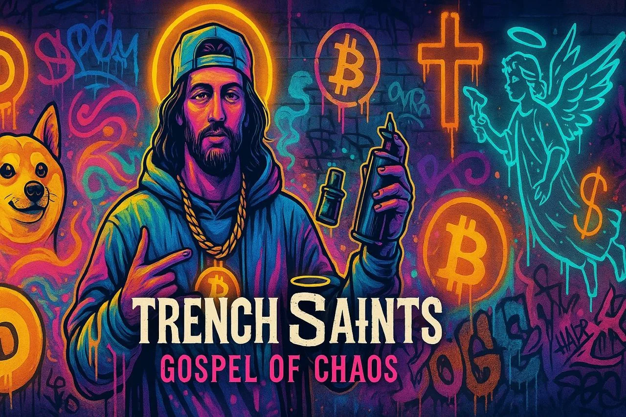A glimpse of the Trench Saints Gospel of Chaos artwork